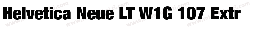 Helvetica Neue LT W1G 107 Extra Bla字体转换